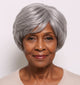SeniorBella Salt & Pepper Short Bob Wig