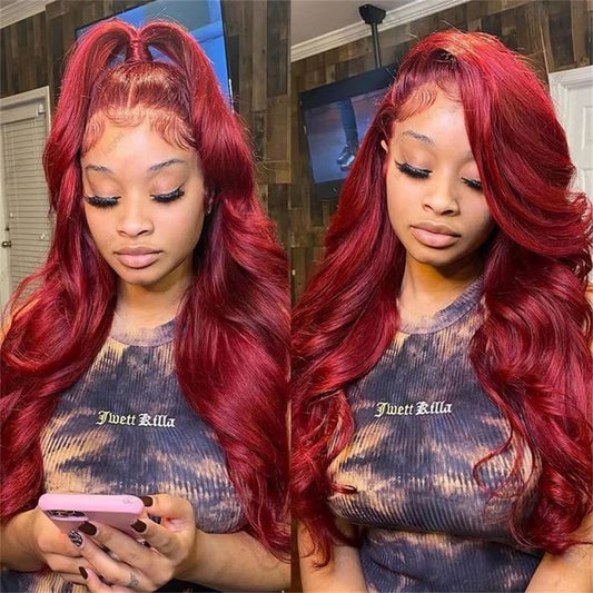 99J Lace Frontal Wig Human Hair Body Wave Lace Wig