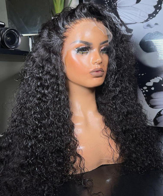 Senior Bella Skinlike Real HD Lace 13x4 Full Frontal Wig Curly Pre Bleached