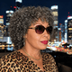Salt And Pepper Ringlet Curls Wig With Bangs