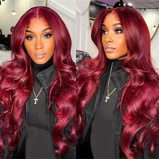 99J Lace Frontal Wig Human Hair Body Wave Lace Wig