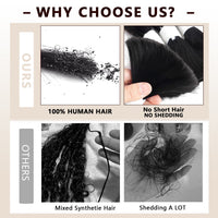 Deep Wave Bulk Hair Extensions for Boho Knotless Braiding