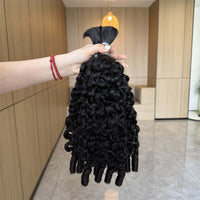 Burmese Curly Bulk Human Hair For Boho Braids 100% Human Hair Extensions 100g