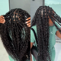 Water Wave Bulk Hair Extensions for Boho Knotless Braiding