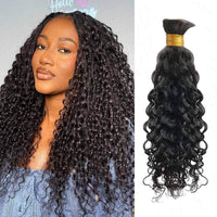 Water Wave Bulk Hair Extensions for Boho Knotless Braiding