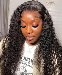 Karlami Skinlike Real HD Lace 13x4 Full Frontal Wig Curly Pre Bleached