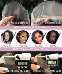 Senior Bella Skinlike Real HD Lace 13x4 Full Frontal Wig Curly Pre Bleached